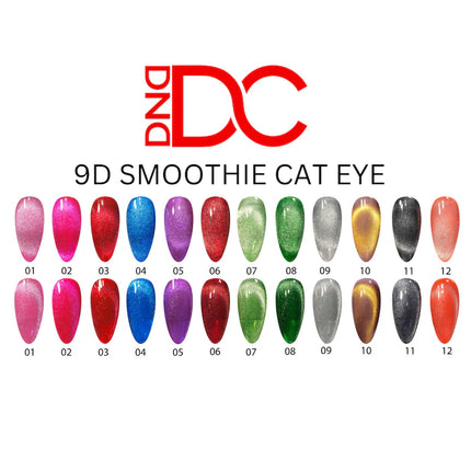 DND DC - 9D Cat Eye Smoothie Collection - 12 colors (#1 - #12)