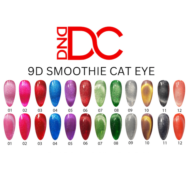 DND - DC 9D Cat Eye Smoothie Full Set 12 Colors (#01 - #12) - NEW 2024