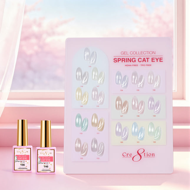 Cre8tion Cat Eye Spring Collection Kit - 18 Colors Set (#145 - #162)