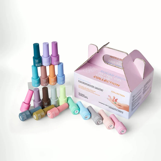 Ruby Vibe Co - Sugar Frost Pastel Gel Color Collection – 20 Colors Set