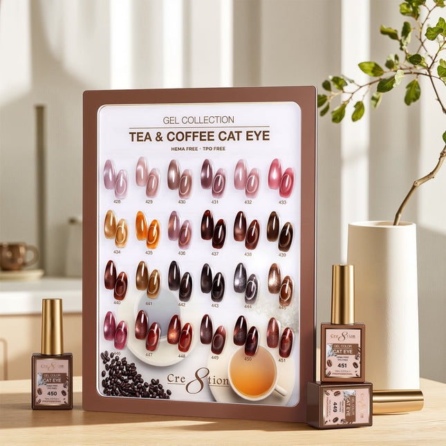 Cre8tion Cat Eye Tea & Coffee Kit - 24 Colors Set