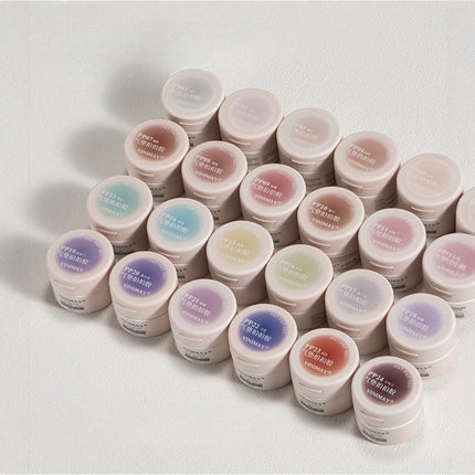 Vinimay Air Cushion Pat Pat Gel - Full Set 24 Colors w/ 1 Counter Display, 1 Patpat Sponge Box & 1 Grab Clip