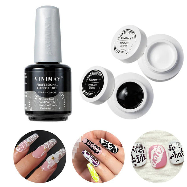 Vinimay Poke Sculpting Gel - Full Set 12 Colors w/ 1 Counter Display