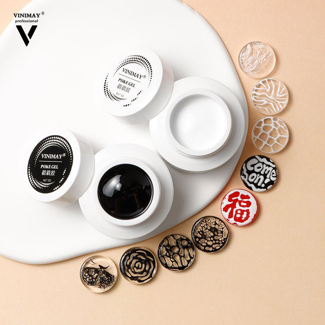 Vinimay Poke Sculpting Gel - Full Set 12 Colors w/ 1 Counter Display