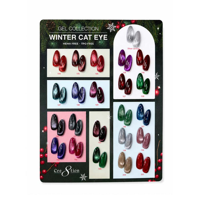 Cre8tion Cat Eye Winter Collection Kit - 23 Colors Set